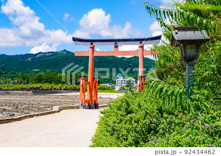 日南海岸に浮かぶ青島神社（宮崎県宮崎市） 92434462