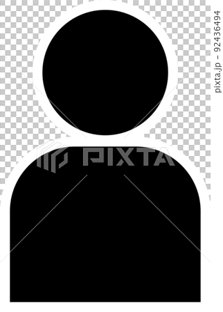 アバターアイコンのシンプルなイラスト アバターアイコンのシンプルなイラスト 92436494