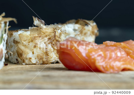 sushi with red salted fish and rice 92440009
