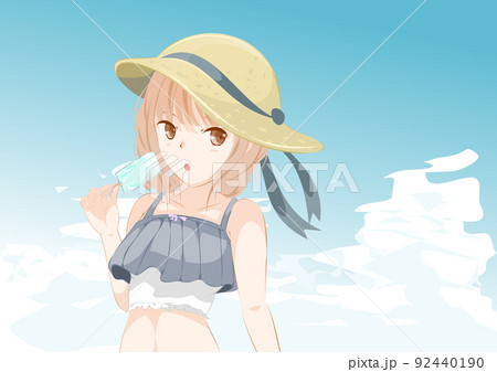 女の子 アイスキャンディー 女の子 アイスキャンディー 92440190