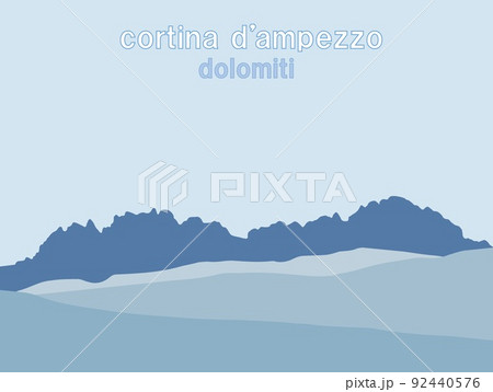 コルチナ・ダンペッツォ　cortina　d'ampezzo　ドロミーティ　dolomiti　イタリア 92440576