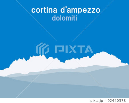 コルチナ・ダンペッツォ cortina d'ampezzo ドロミーティ dolomiti イタリア コルチナ・ダンペッツォ cortina d'ampezzo ドロミーティ dolomiti イタリア 92440578