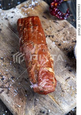 industrial production of meat that is cooked at the enterprise 92440883
