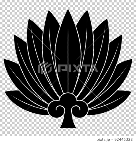 家紋です。羽団扇（うちわ）といいます。 92445328