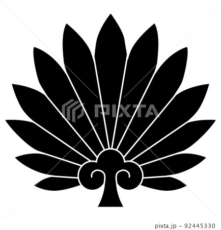 家紋です。変わり羽団扇(うちわ)といいます。 家紋です。変わり羽団扇(うちわ)といいます。 92445330