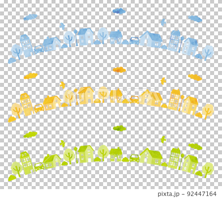 Illustration of the cityscape with a grunge style touch 92447164