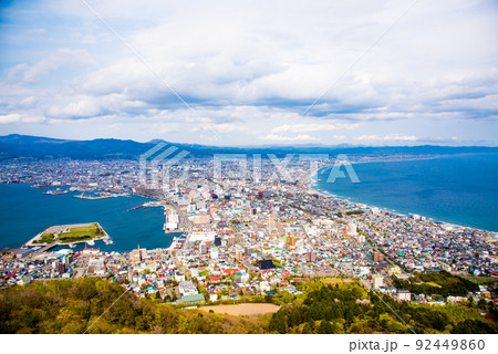 北海道・函館山からの景色・函館市街地 北海道・函館山からの景色・函館市街地 92449860