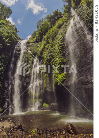 bali, fiji waterfall from the sekumbul waterfalls, indonesia, asia bali, fiji waterfall from the sekumbul waterfalls, indonesia, asia 92451035