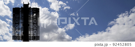 Air defense radars of military mobile anti aircraft systems (radar is designed and automatic tracking of targets and missiles) , modern army industry on background clouds and sky,Russia Air defense radars of military mobile anti aircraft systems (radar is designed and automatic tracking of targets and missiles) , modern army industry on background clouds and sky,Russia 92452805