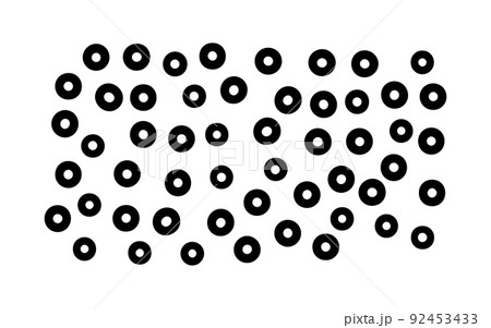 Vector set background. Round geometry group batik graphic. Hand drawn circle Vector set background. Round geometry group batik graphic. Hand drawn circle 92453433