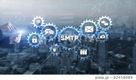 Simple Mail Transfer Protocol. Smtp server mail transfer protocol. TCP IP protocol sending and receiving e-mail 92458989