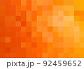 Vector orange background from squares. Beautiful illustration from yellow-orange squares. The template can be used as a autumn backdrop. Texture from orange squares for poster, calendar, post 92459652