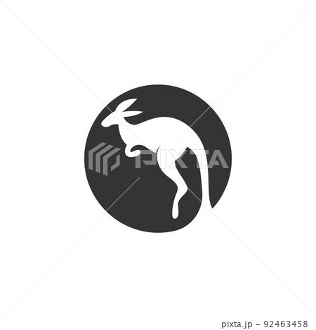 Kangaroo icon logo design illustration template 92463458