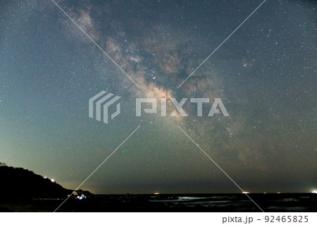 三浦半島　城ヶ島海岸から見た天の川 92465825