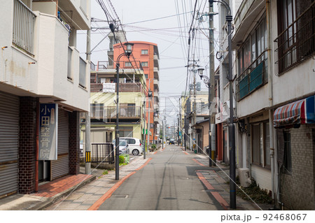 【日本】大分、別府の街中の路地裏 【日本】大分、別府の街中の路地裏 92468067