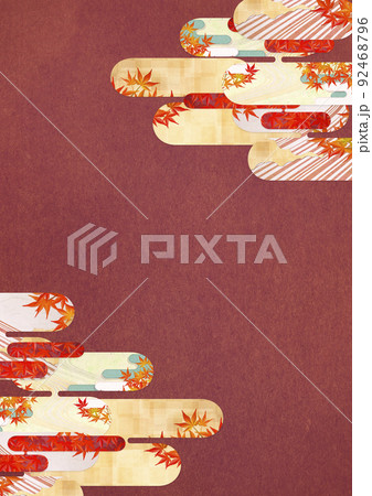 秋・紅葉の季節を感じる和風背景素材 秋・紅葉の季節を感じる和風背景素材 92468796