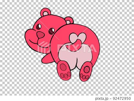 Hippo character (red) 92472950
