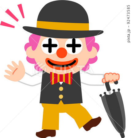 傘を持った道化師 92473585