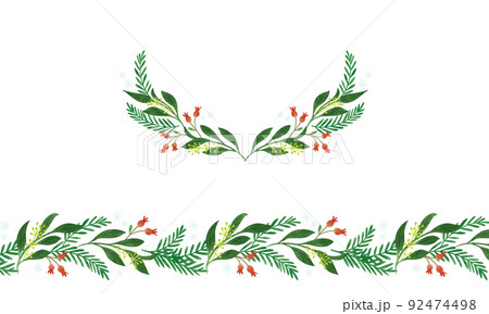 クリスマスのイメージイラスト（ガーランド） 92474498