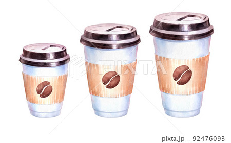 Paper Coffee Cups in three sizes 92476093
