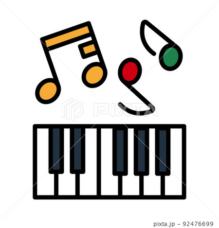Icon Of Piano Keyboard 92476699
