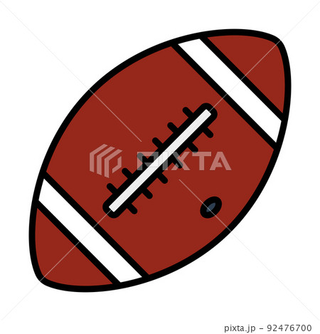 Icon Of American Football Ball 92476700