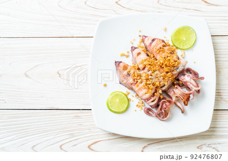 fried squid with garlic fried squid with garlic 92476807