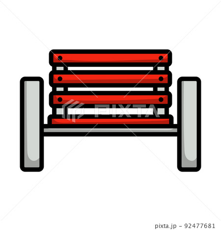 Tennis Player Bench Icon Tennis Player Bench Icon 92477681