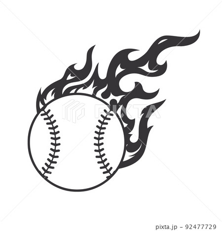 Baseball On Fire