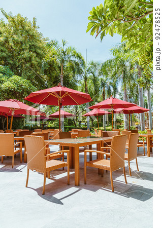 outdoor patio table and chair with umbrella 92478525