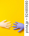 Concept of protective gloves which inflated with air 92480080