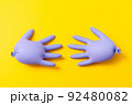 Concept of protective gloves which inflated with air 92480082