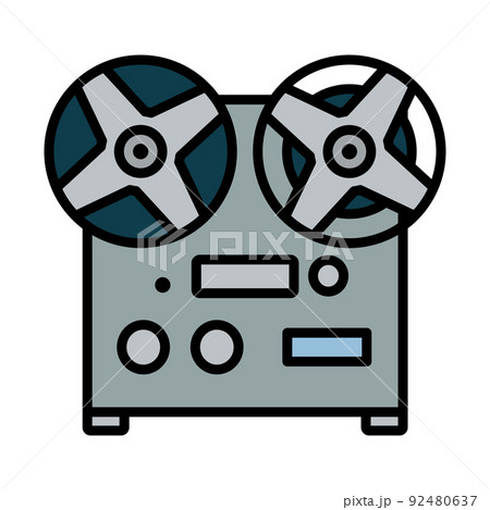Reel Tape Recorder Icon Reel Tape Recorder Icon 92480637
