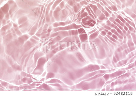 水 波 ピンク テクスチャ 背景 92482119