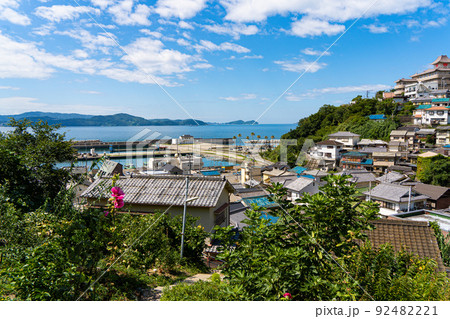 上から見た田野地区の町並み 92482221
