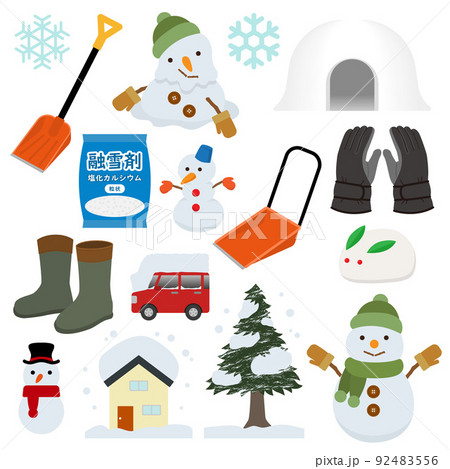 雪のイラストセット 92483556