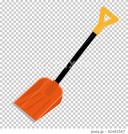 雪かきスコップのイラスト 雪かきスコップのイラスト 92483567