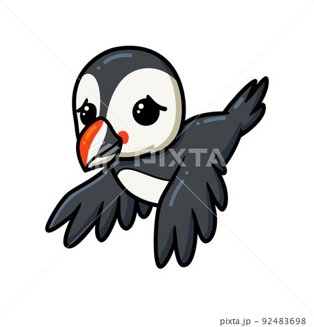 bird, cartoon, puffin - Stock Illustration [92483698] - PIXTA