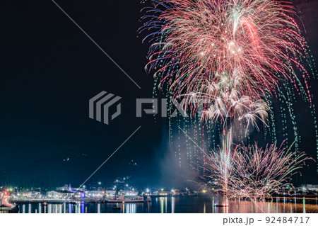 花火　口之津港　長崎　　 92484717