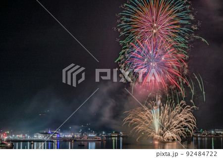 花火 口之津港 長崎 花火 口之津港 長崎 92484722
