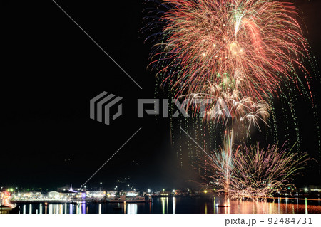 花火　口之津港　長崎　　 92484731
