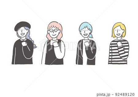 自分らしく生きる女性 自分らしく生きる女性 92489120