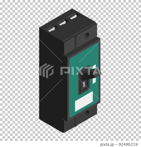 Service breaker isometric illustration 92490219