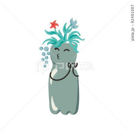 Reuse plastic bottle flower pot 92491007