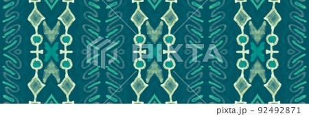 Seamless peruvian pattern. Hand drawn aztec illustration. 92492871