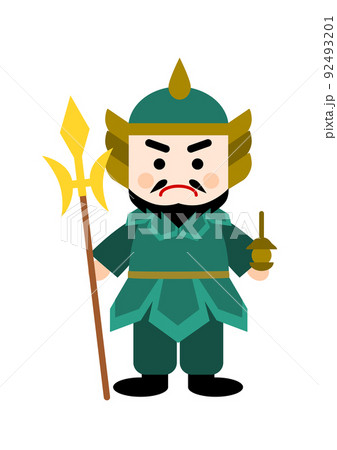 毘沙門天 イラスト 七福神 92493201