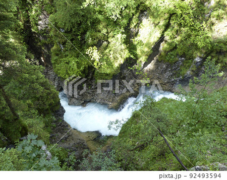 Canyon Leutaschklamm in Bavaria, Germany Canyon Leutaschklamm in Bavaria, Germany 92493594