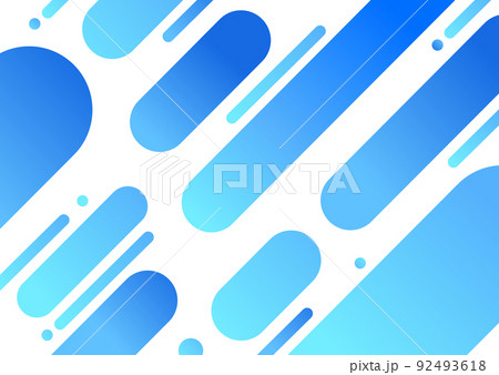 青色の幾何学パターンの背景素材 92493618