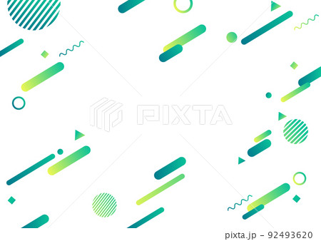 グリーンの幾何学パターンの背景素材 92493620