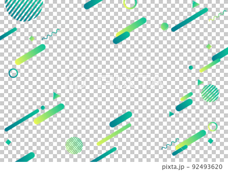 グリーンの幾何学パターンの背景素材 92493620